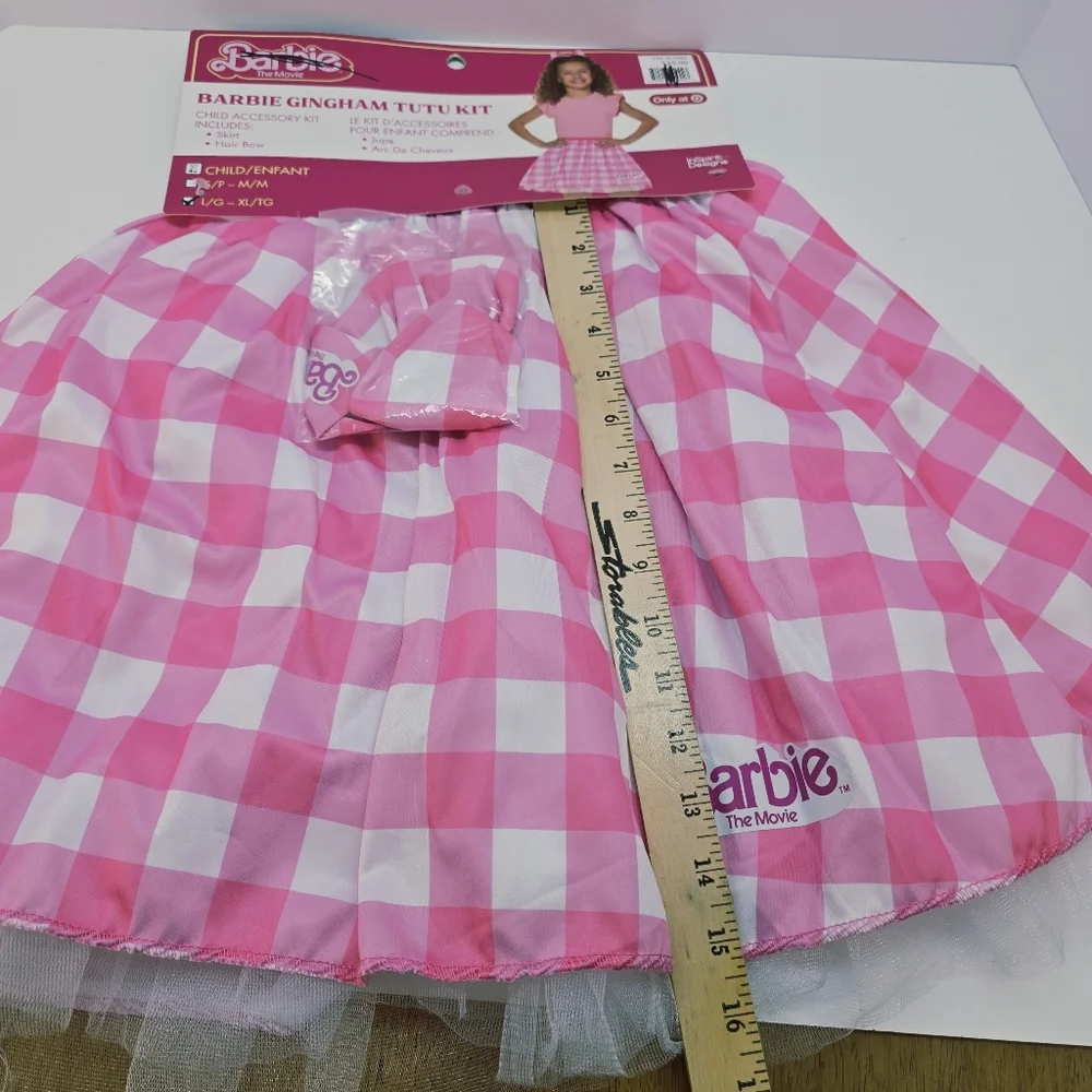 Barbie Pink Gingham Tutu Kit Halloween Costume